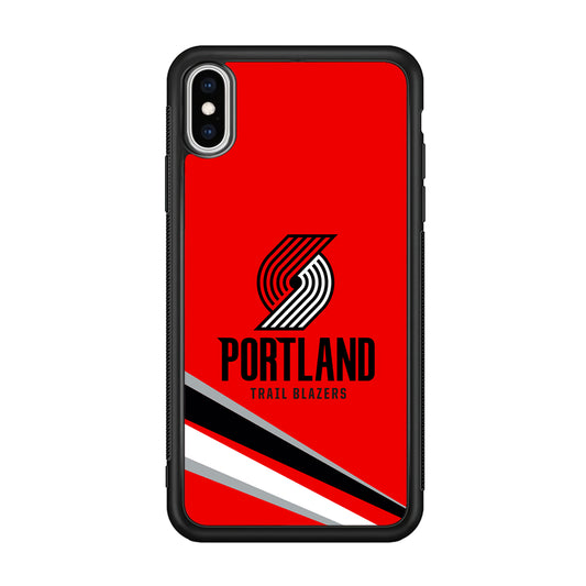 Portland Trail Blazers Alternate of Red Jersey iPhone Xs Max Case