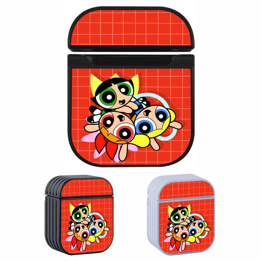 Powerpuff Girls Power in Circle Hard Plastic Case Cover For Apple Airpods