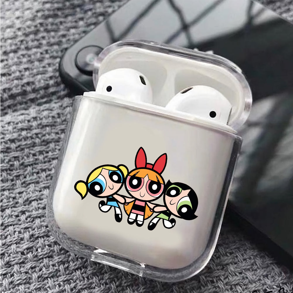 Powerpuff Girls Teammate Protective Clear Case Cover For Apple Airpods