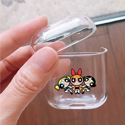 Powerpuff Girls Teammate Protective Clear Case Cover For Apple Airpods