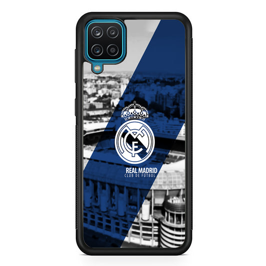 Real Madrid White Silhouette Samsung Galaxy A12 Case