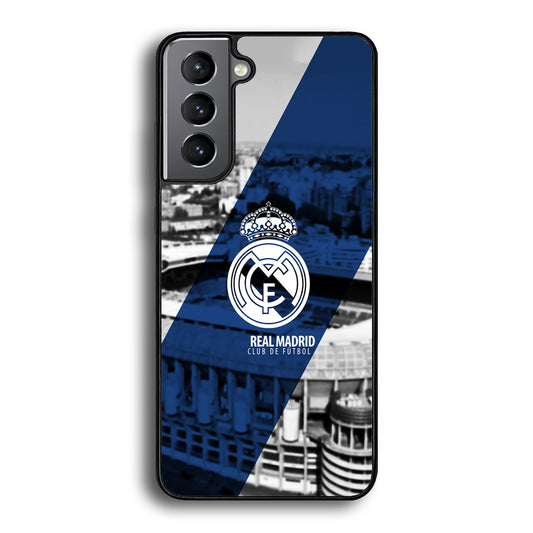Real Madrid White Silhouette Samsung Galaxy S21 Case