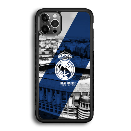 Real Madrid White Silhouette iPhone 12 Pro Case
