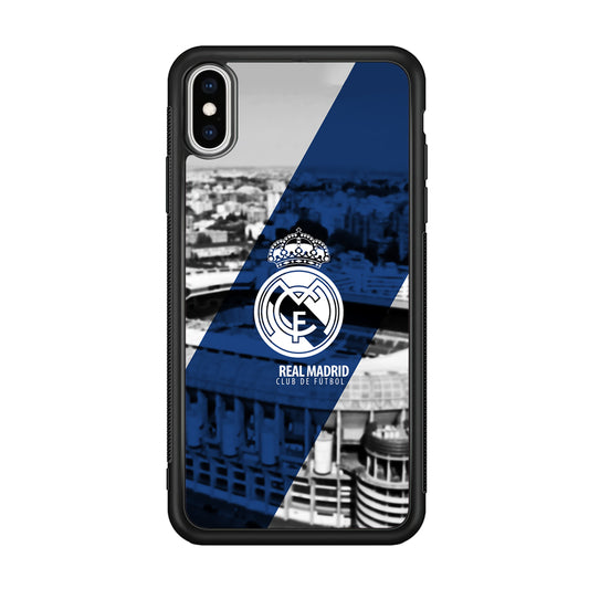 Real Madrid White Silhouette iPhone X Case