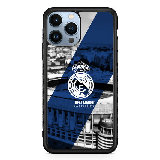 Real Madrid White Silhouette iPhone 13 Pro Max Case