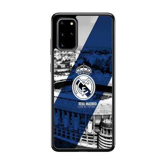Real Madrid White Silhouette Samsung Galaxy S20 Plus Case