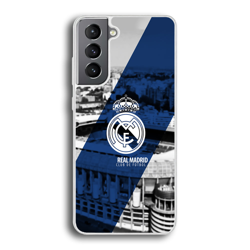 Real Madrid White Silhouette Samsung Galaxy S21 Case