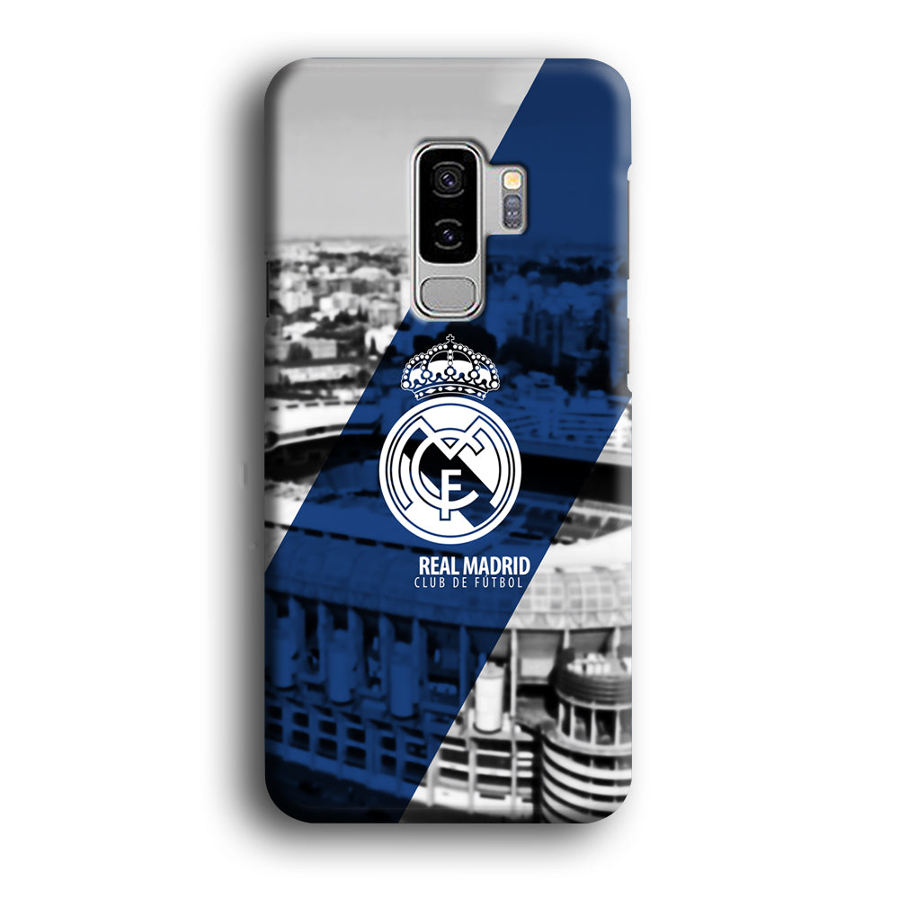 Real Madrid White Silhouette Samsung Galaxy S9 Plus Case