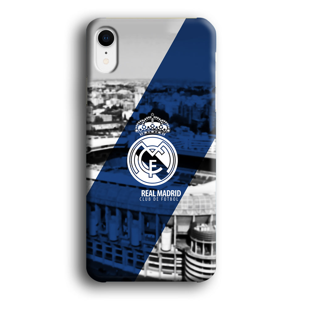Real Madrid White Silhouette iPhone XR Case
