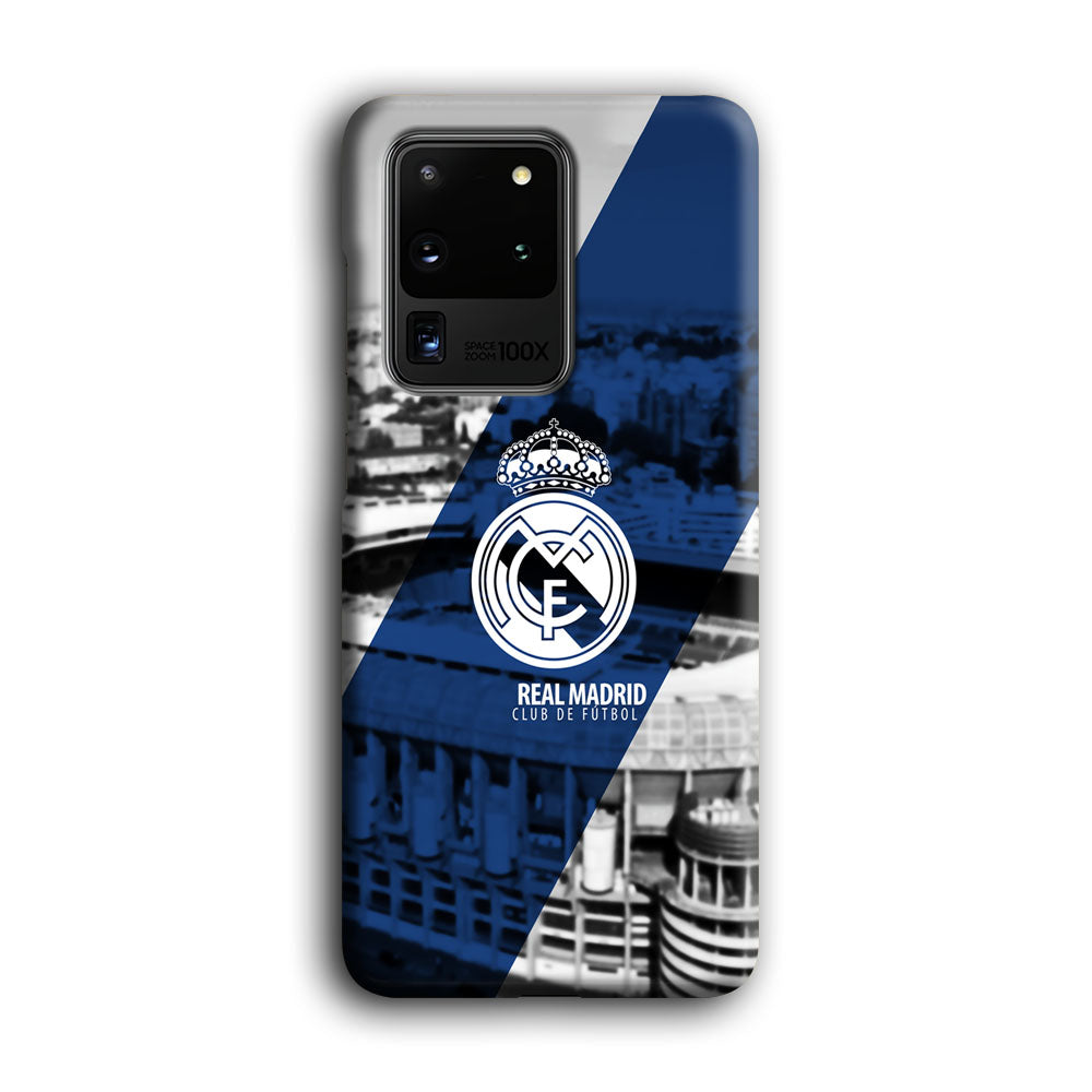 Real Madrid White Silhouette Samsung Galaxy S20 Ultra Case