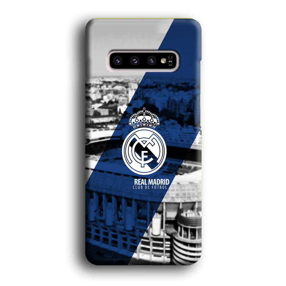 Real Madrid White Silhouette Samsung Galaxy S10 Plus Case
