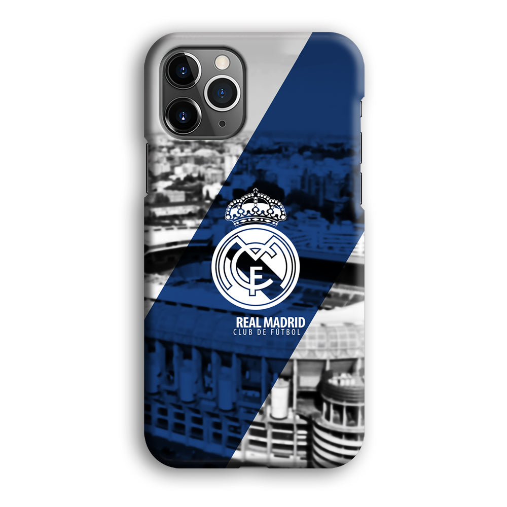 Real Madrid White Silhouette iPhone 12 Pro Case