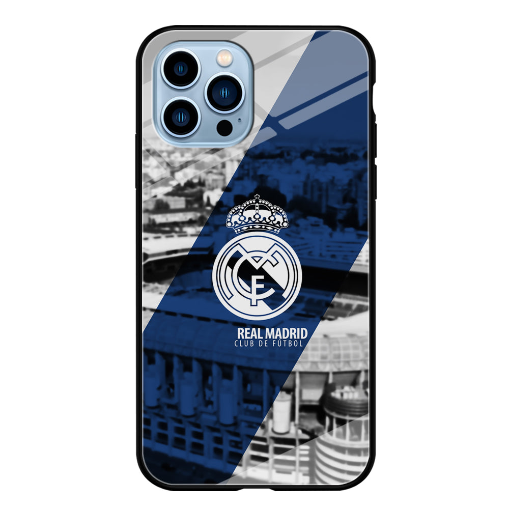 Real Madrid White Silhouette iPhone 13 Pro Max Case