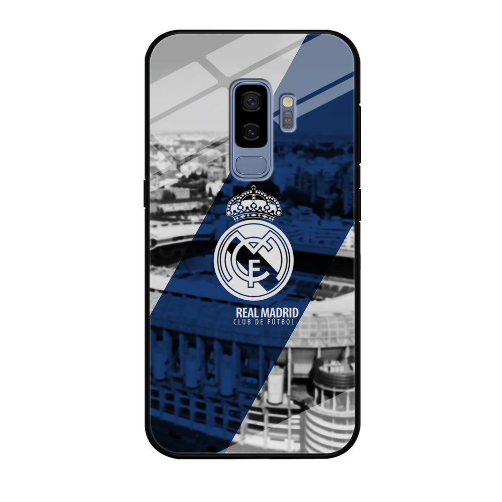 Real Madrid White Silhouette Samsung Galaxy S9 Plus Case