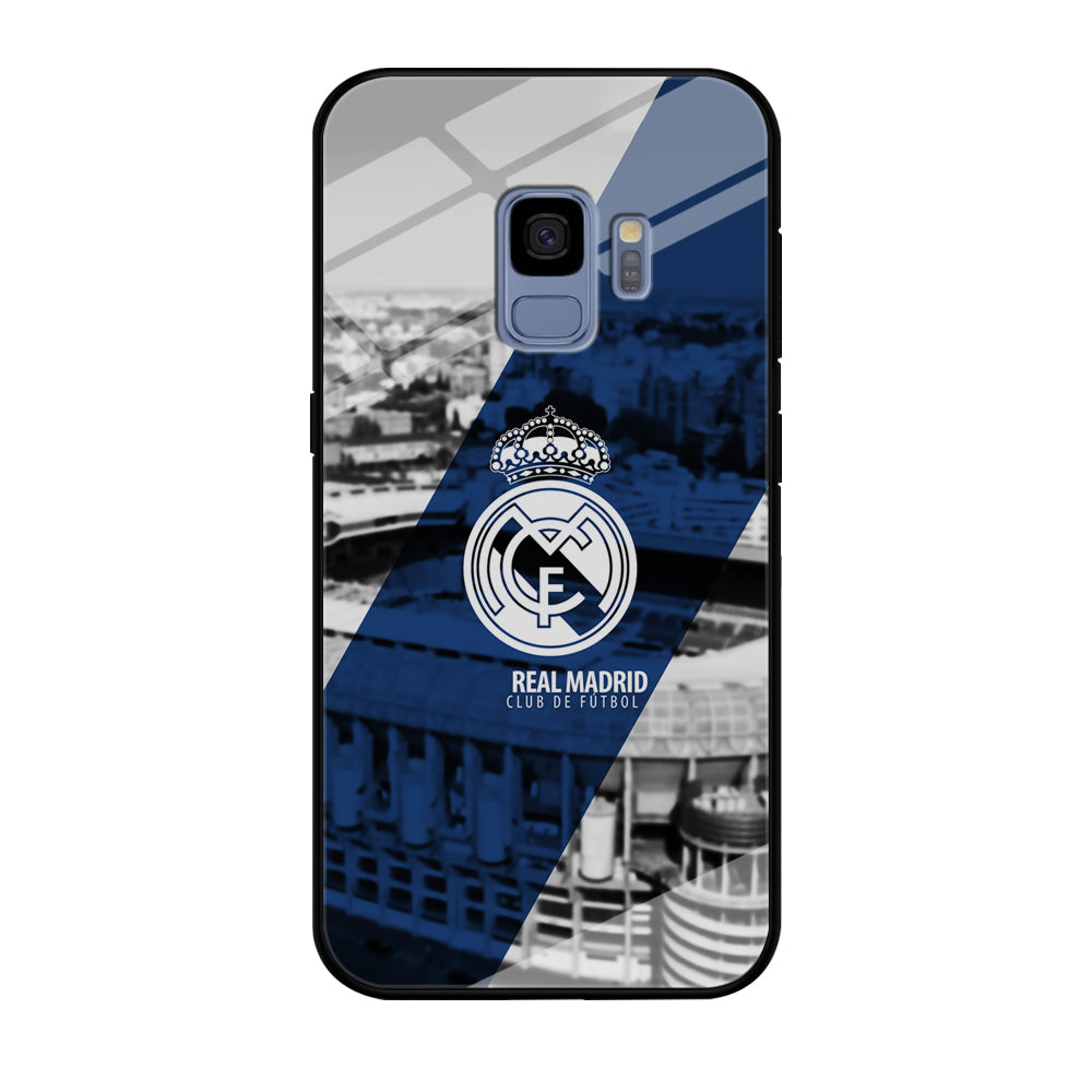 Real Madrid White Silhouette Samsung Galaxy S9 Case