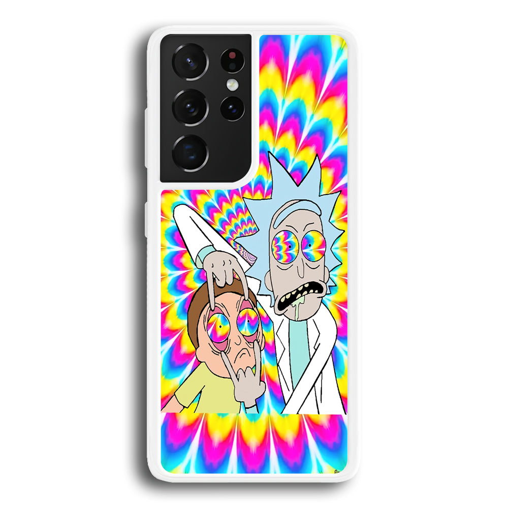 Rick and Morty Hippie Hype Samsung Galaxy S21 Ultra Case