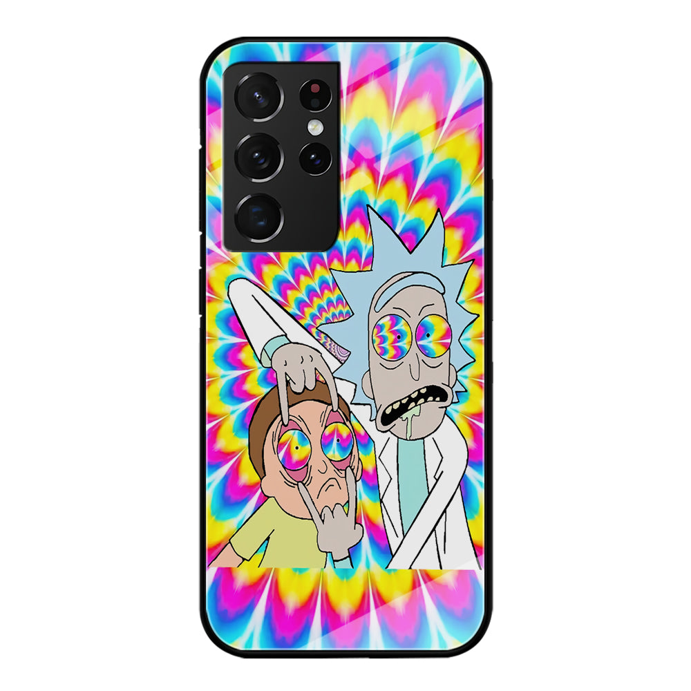 Rick and Morty Hippie Hype Samsung Galaxy S21 Ultra Case