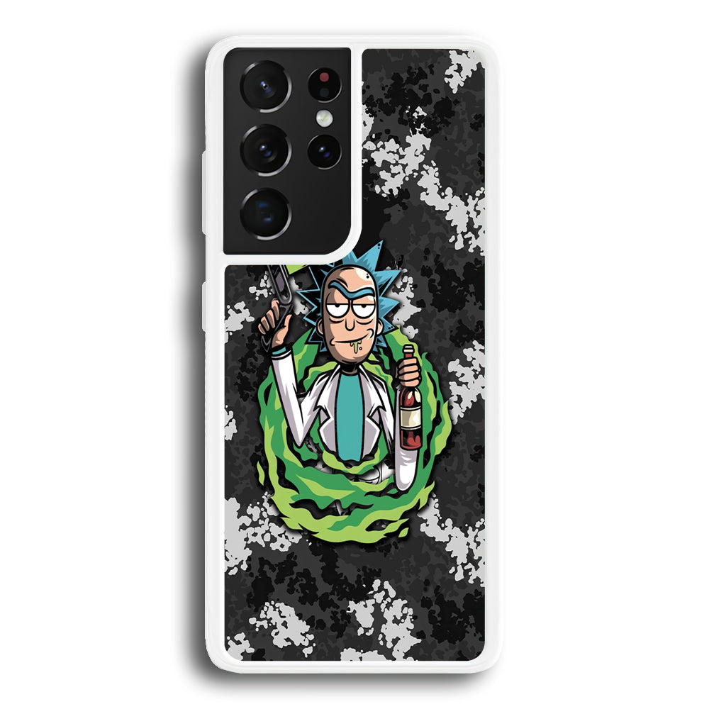 Rick and Morty Let's Have Fun Samsung Galaxy S21 Ultra Case