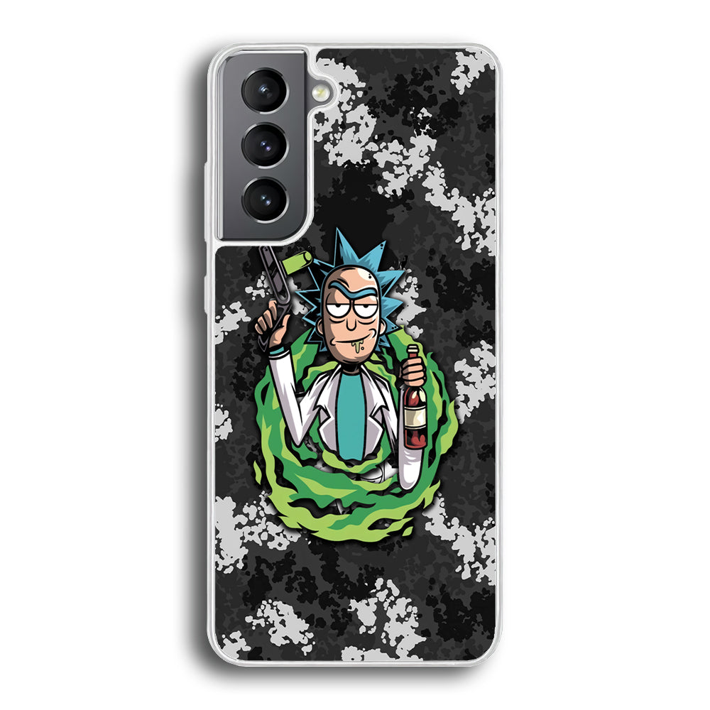Rick and Morty Let's Have Fun Samsung Galaxy S21 Plus Case