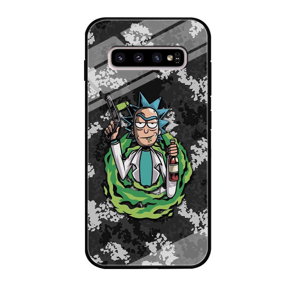 Rick and Morty Let's Have Fun Samsung Galaxy S10 Plus Case