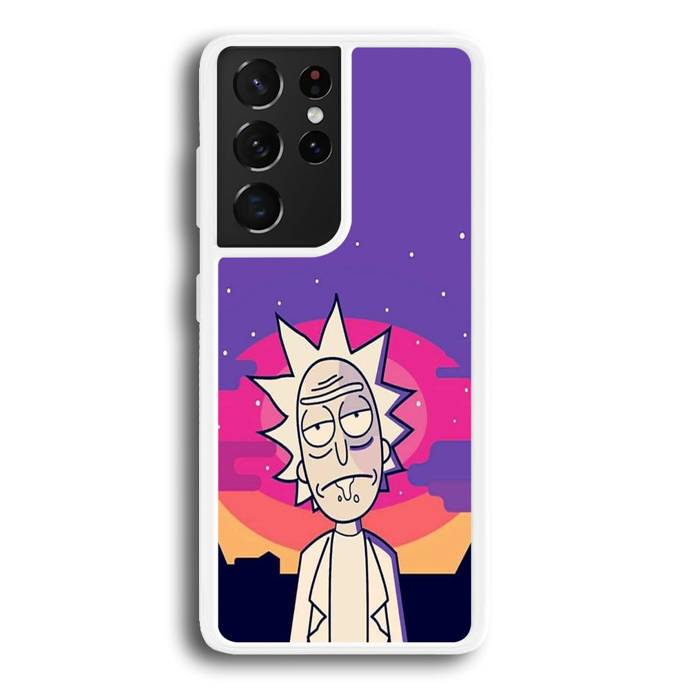 Rick and Morty Night Face Samsung Galaxy S21 Ultra Case