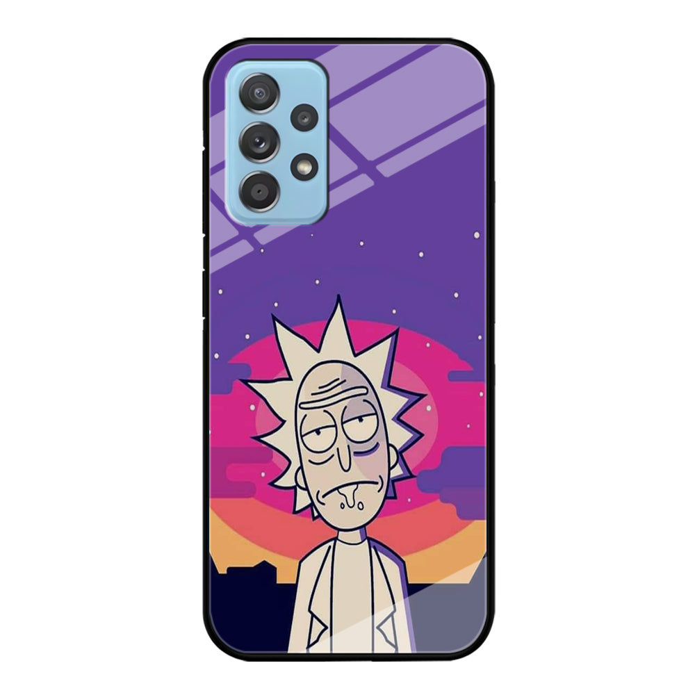 Rick and Morty Night Face Samsung Galaxy A72 Case