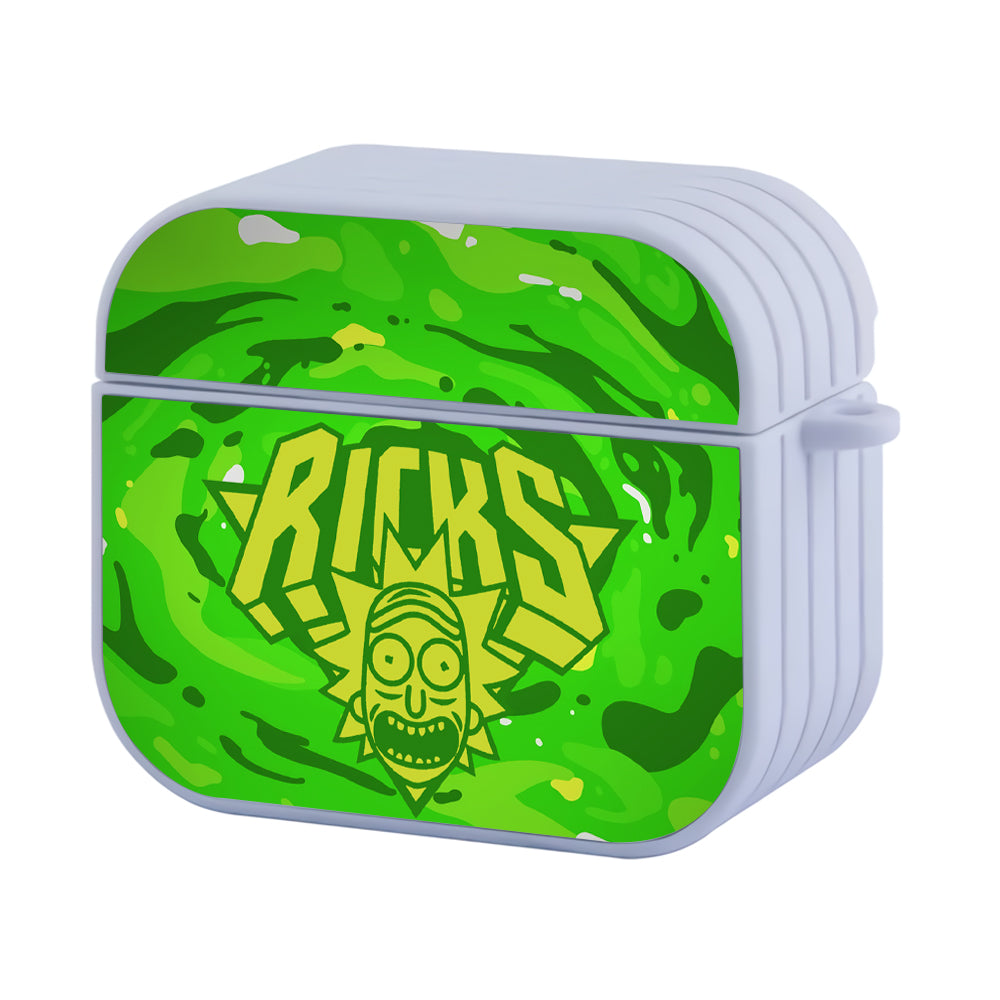 Rick and Morty Playing Signal Hard Plastic Case Cover For Apple Airpods 3