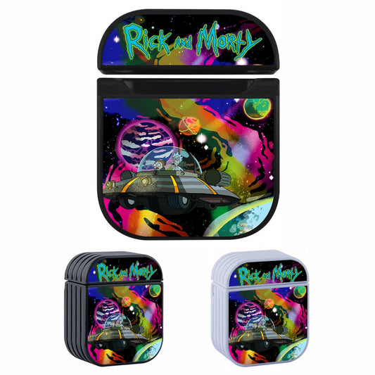 Rick and Morty Ride a Spacecraft Hard Plastic Case Cover For Apple Airpods