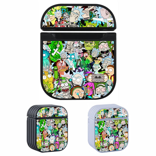 Rick and Morty Sticker Aesthetic Hard Plastic Case Cover For Apple Airpods