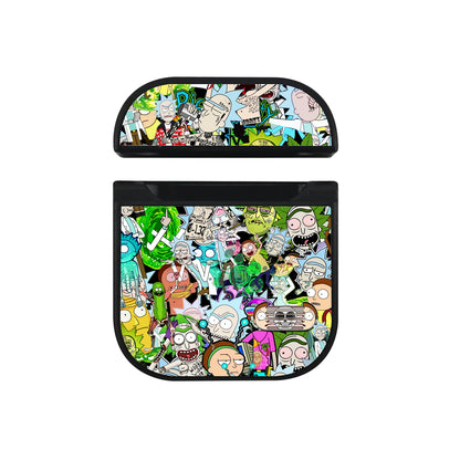 Rick and Morty Sticker Aesthetic Hard Plastic Case Cover For Apple Airpods