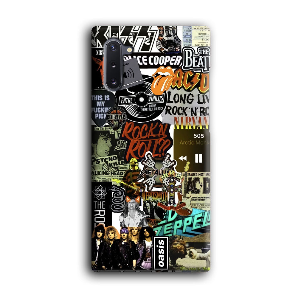 Rock's Band Historical Touch Collage Samsung Galaxy Note 10 Case