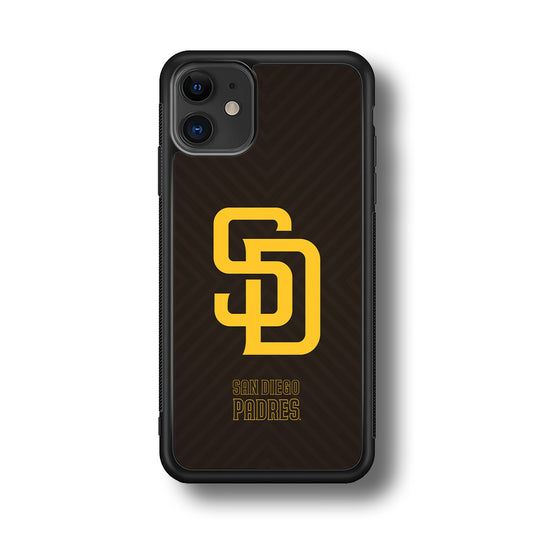 San Diego Padres Shape and Emblem iPhone 11 Case