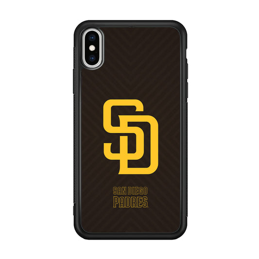 San Diego Padres Shape and Emblem iPhone X Case