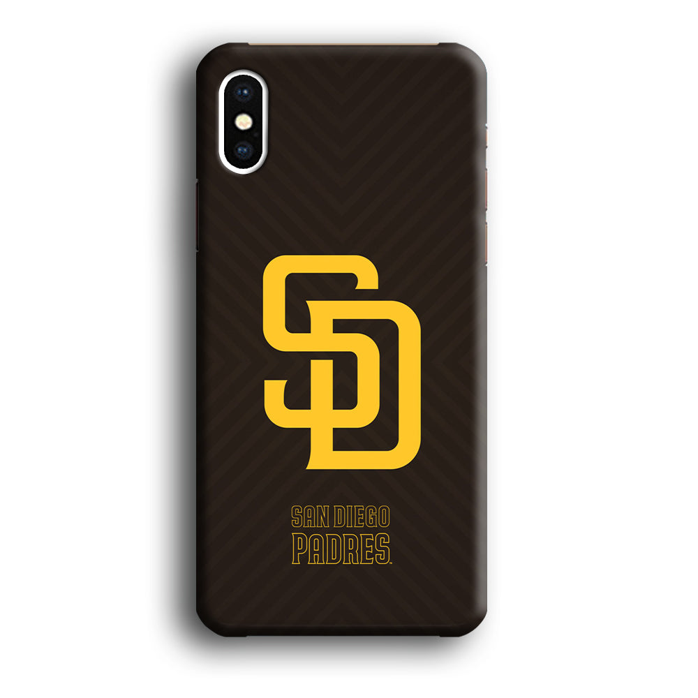 San Diego Padres Shape and Emblem iPhone X Case