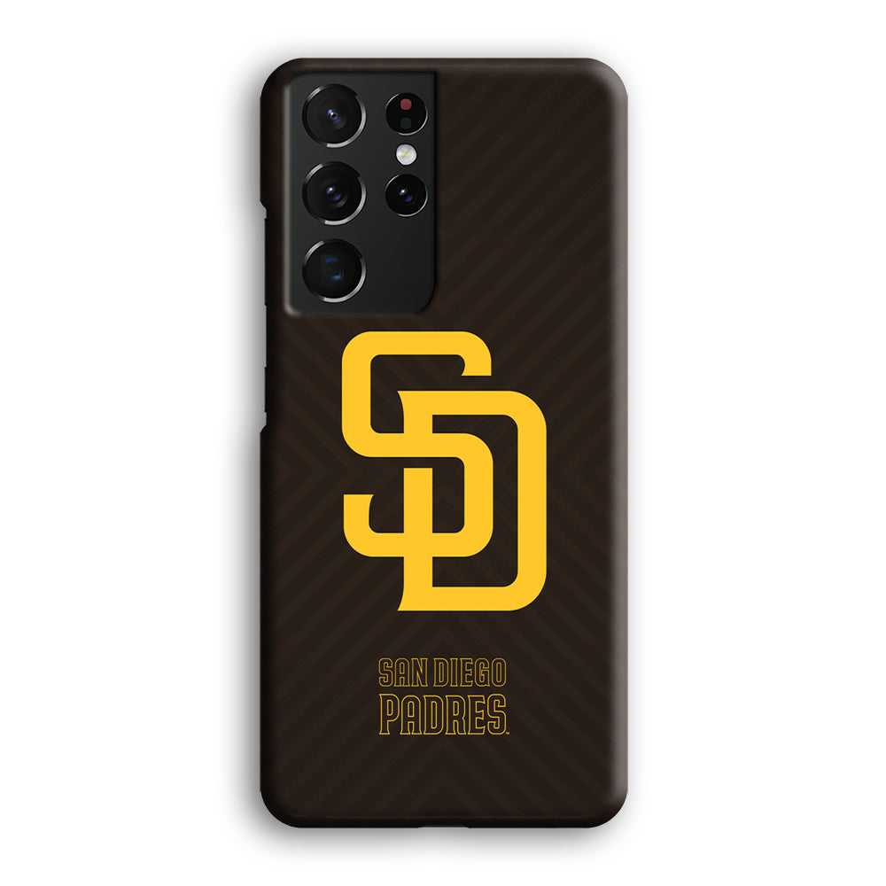 San Diego Padres Shape and Emblem Samsung Galaxy S21 Ultra Case