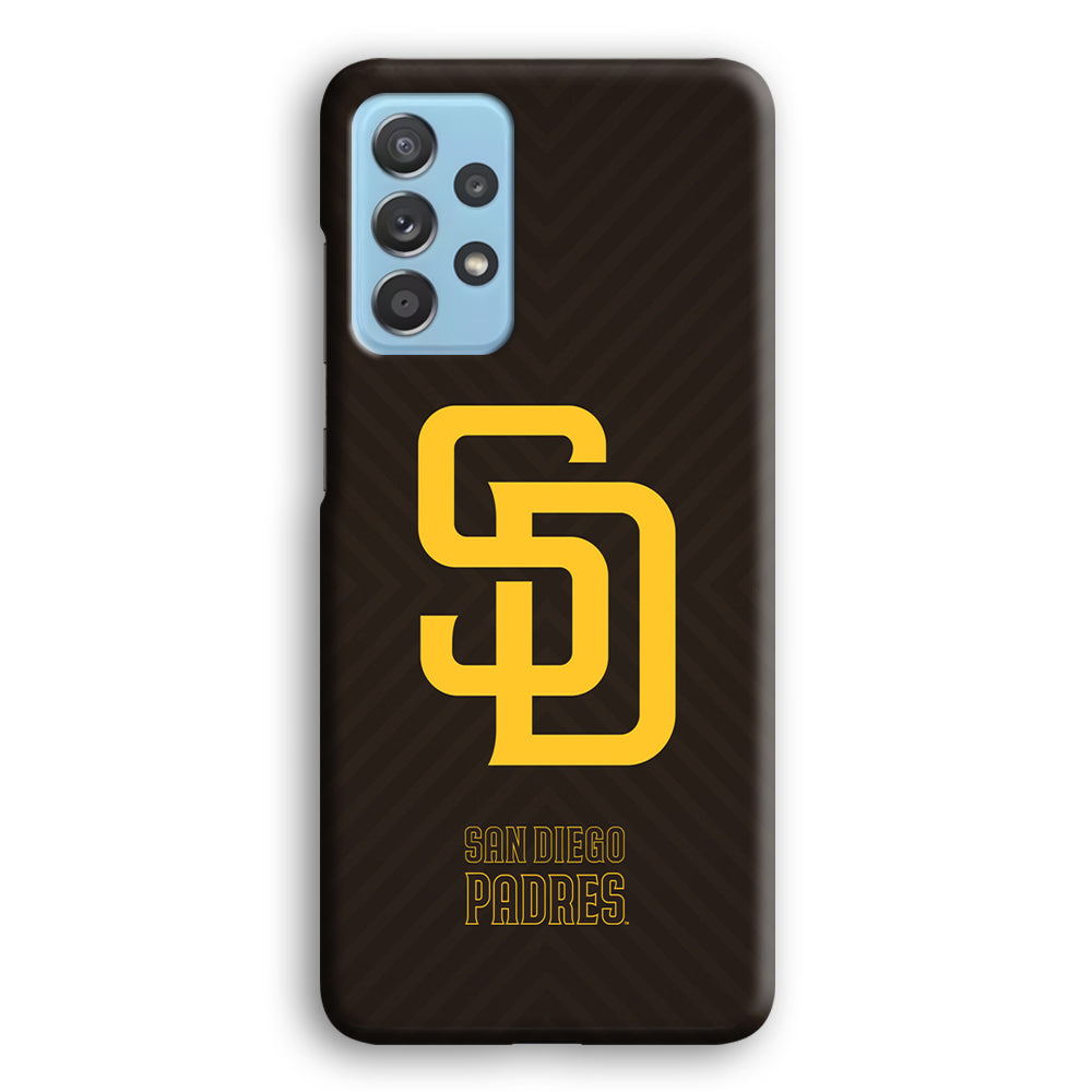 San Diego Padres Shape and Emblem Samsung Galaxy A72 Case