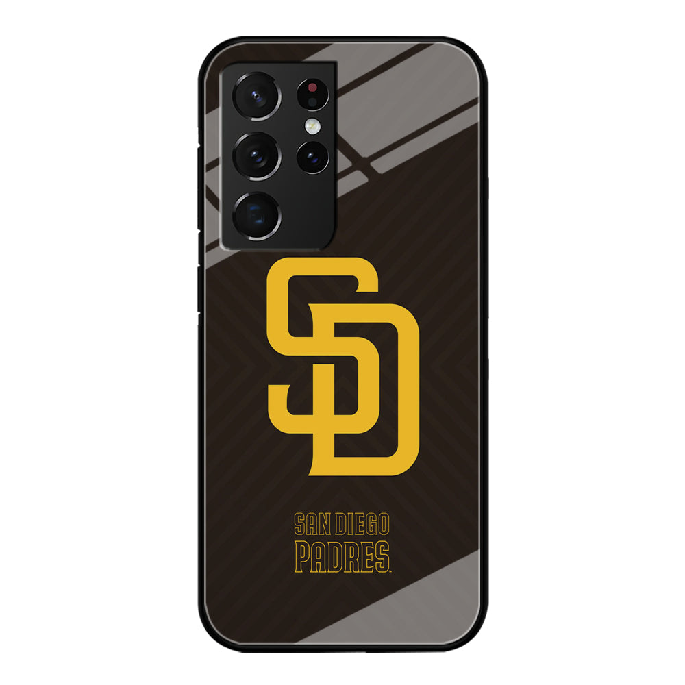 San Diego Padres Shape and Emblem Samsung Galaxy S21 Ultra Case