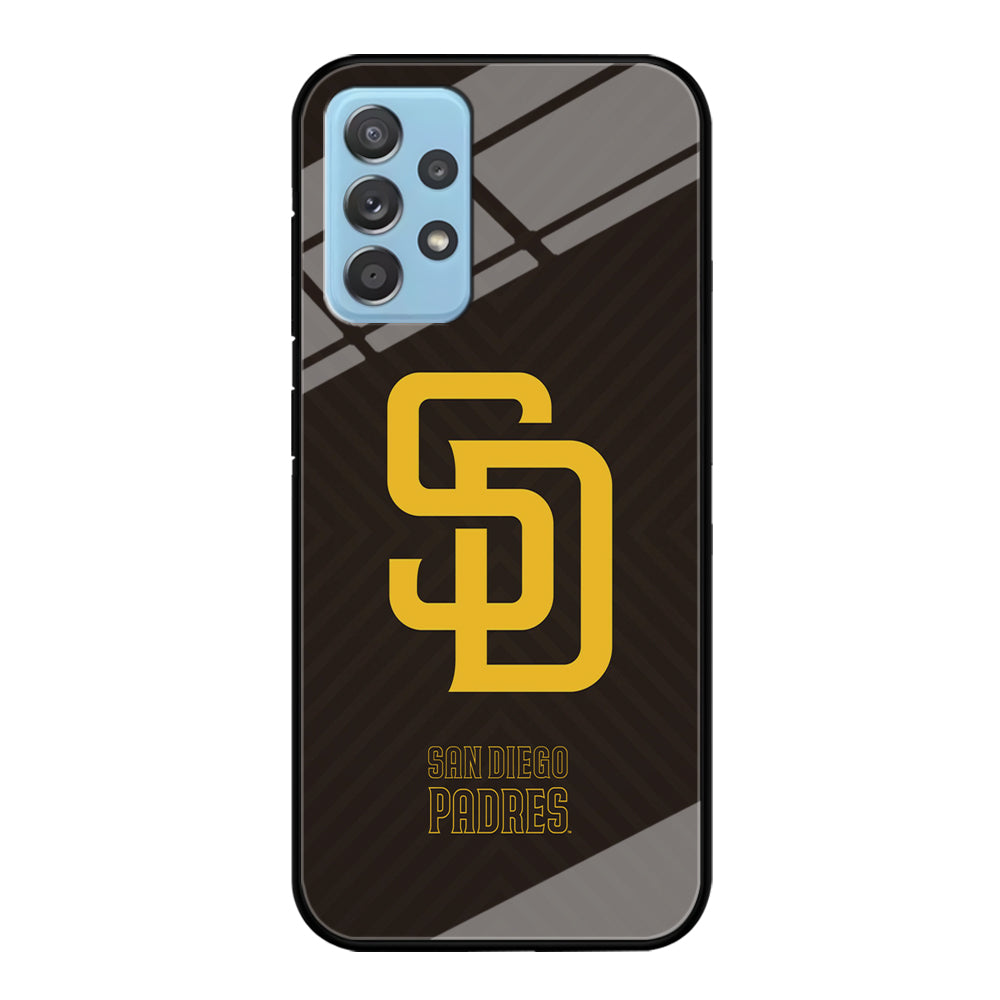 San Diego Padres Shape and Emblem Samsung Galaxy A72 Case