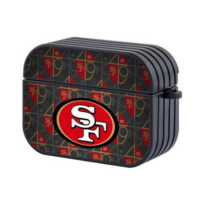 San Francisco 49ers NFL Gold and Red Patern of Emblem Hard Plastic Case Cover For Apple Airpods Pro