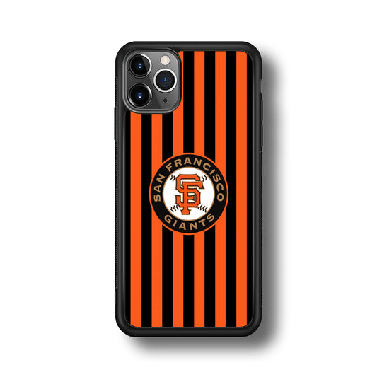San Francisco Giants Emblem on Flag iPhone 11 Pro Max Case