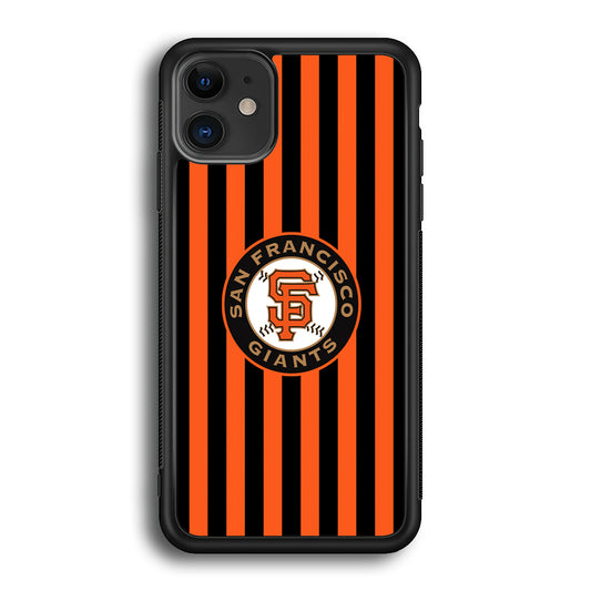 San Francisco Giants Emblem on Flag iPhone 12 Case