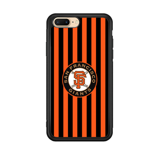 San Francisco Giants Emblem on Flag iPhone 7 Plus Case
