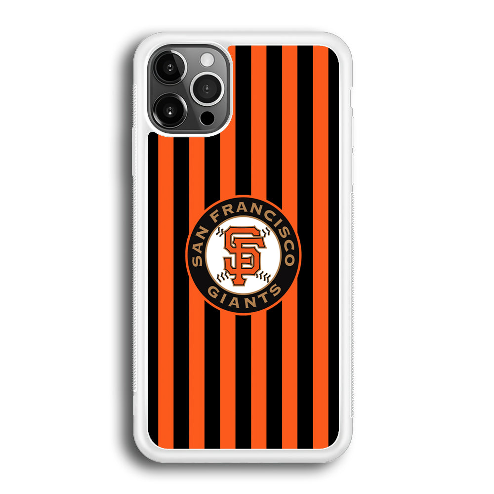 San Francisco Giants Emblem on Flag iPhone 12 Pro Case