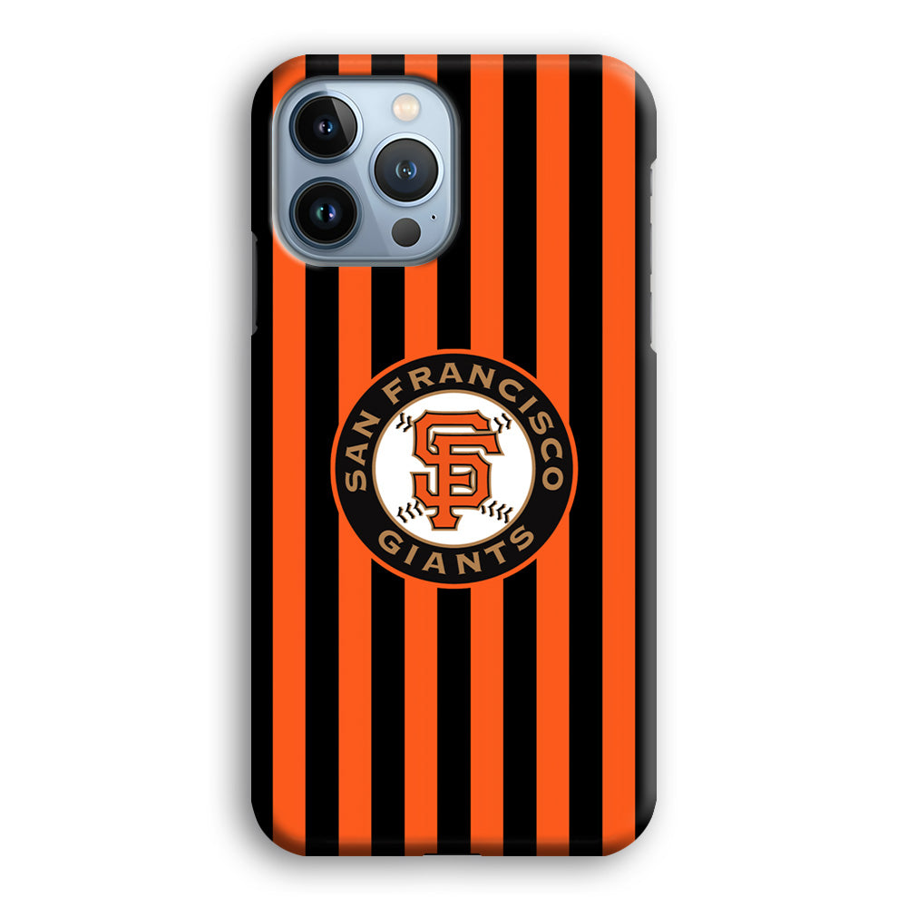 San Francisco Giants Emblem on Flag iPhone 13 Pro Max Case