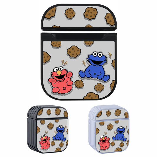 Sesame Street Cookies and Elmo Hard Plastic Case Cover For Apple Airpods