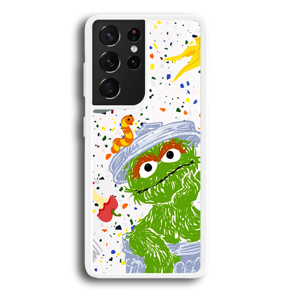 Sesame Street Grover Become Green Samsung Galaxy S21 Ultra Case