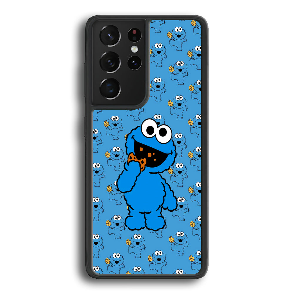 Sesame Street Tasty Sweet Cookies Samsung Galaxy S21 Ultra Case