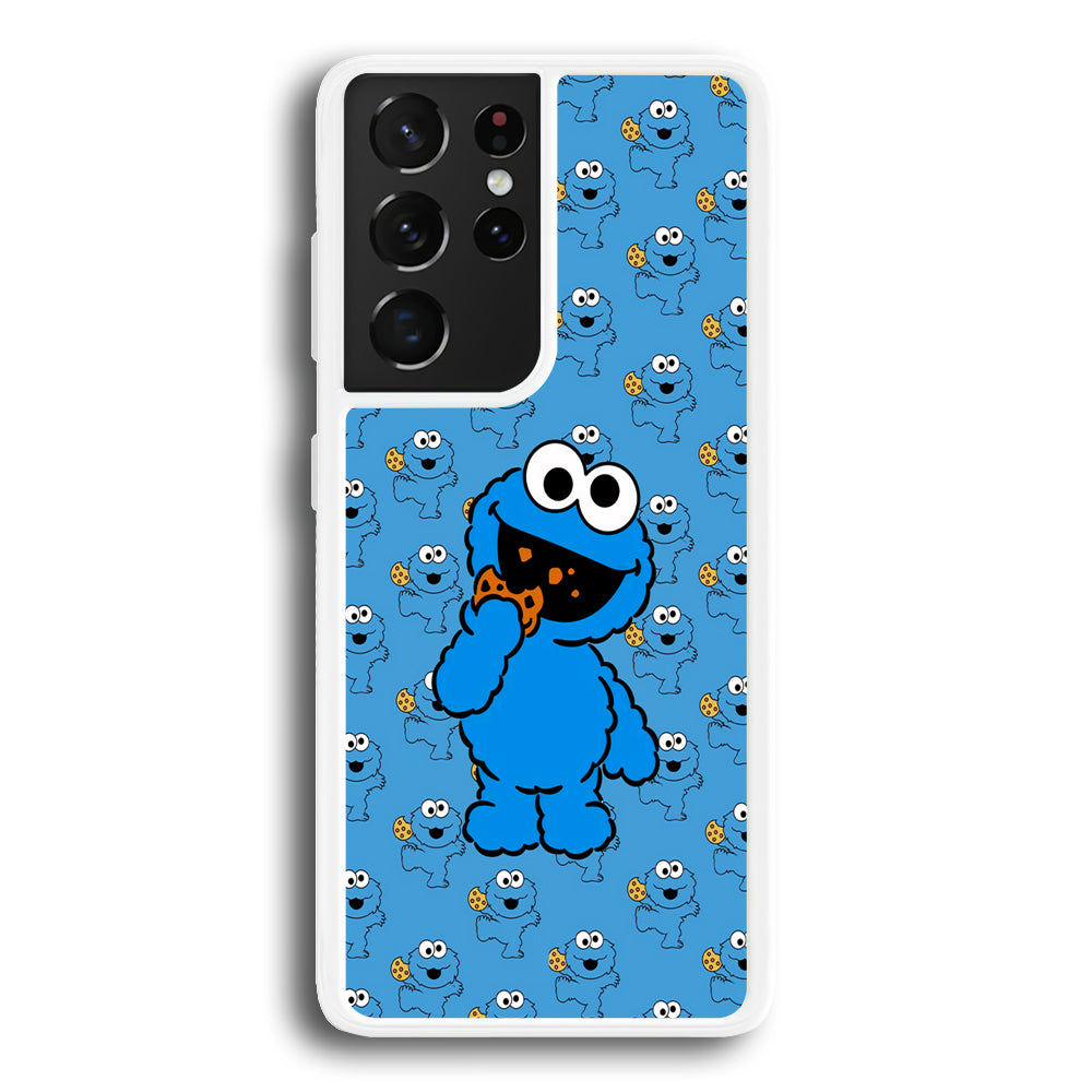 Sesame Street Tasty Sweet Cookies Samsung Galaxy S21 Ultra Case