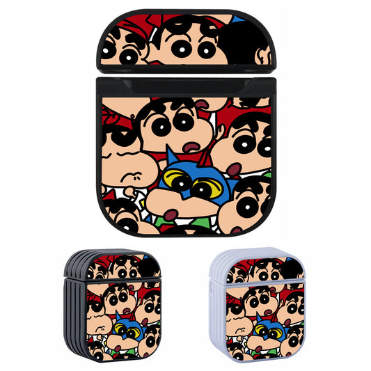 Shinchan Face Cartoon Hard Plastic Case Cover For Apple Airpods