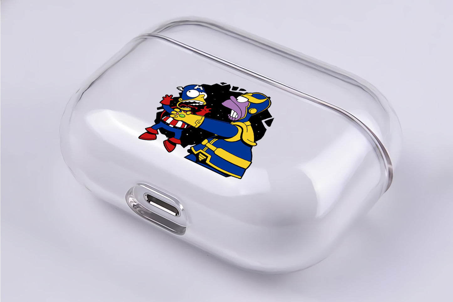 Simpson Avengers Parody Protective Clear Case Cover For Apple Airpod Pro